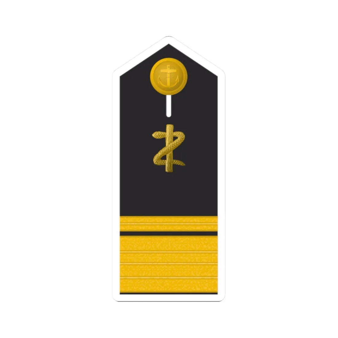 MDS 61c Admiralarzt San ZM L (Military Rank) STICKER Vinyl Kiss-Cut Decal 2 Inch White - The Sticker Space