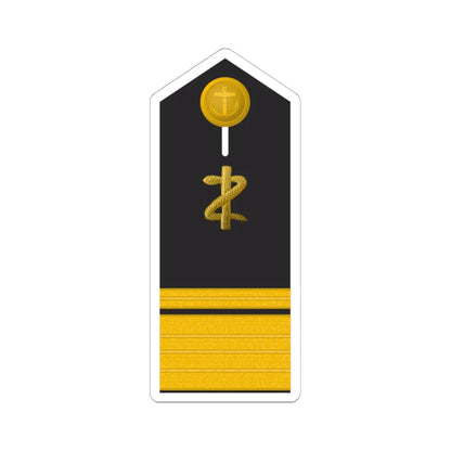MDS 61c Admiralarzt San ZM L (Military Rank) STICKER Vinyl Kiss-Cut Decal 6 Inch White - The Sticker Space