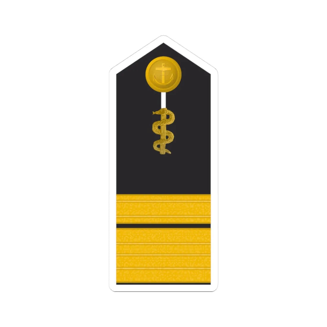MDS 62b Admiralstabsarzt San HM L (Military Rank) STICKER Vinyl Kiss-Cut Decal 3 Inch White - The Sticker Space