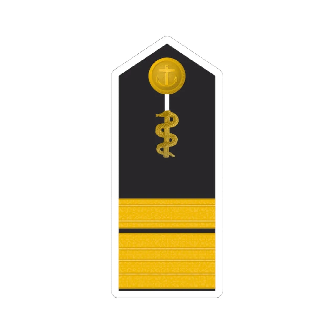 MDS 62b Admiralstabsarzt San HM L (Military Rank) STICKER Vinyl Kiss-Cut Decal 4 Inch White - The Sticker Space