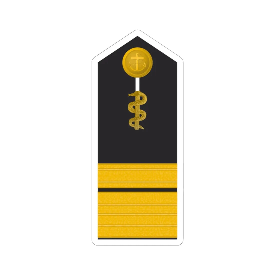 MDS 62b Admiralstabsarzt San HM L (Military Rank) STICKER Vinyl Kiss-Cut Decal 6 Inch White - The Sticker Space