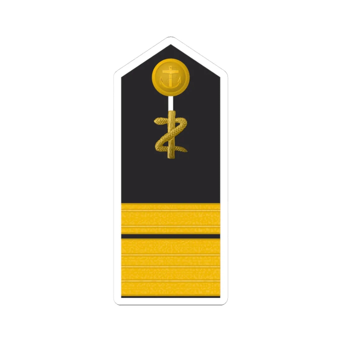 MDS 62c Admiralstabsarzt San ZM L (Military Rank) STICKER Vinyl Kiss-Cut Decal 3 Inch White - The Sticker Space