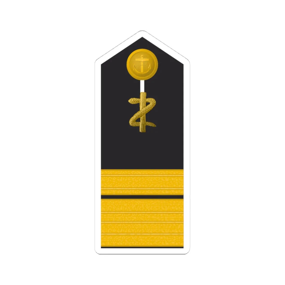 MDS 62c Admiralstabsarzt San ZM L (Military Rank) STICKER Vinyl Kiss-Cut Decal 4 Inch White - The Sticker Space
