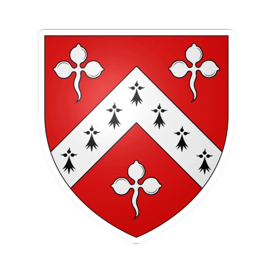 Meade arms Earl of Clanwilliam (Ireland) (Coat of Arms) STICKER Vinyl Kiss-Cut Decal 2 Inch White - The Sticker Space