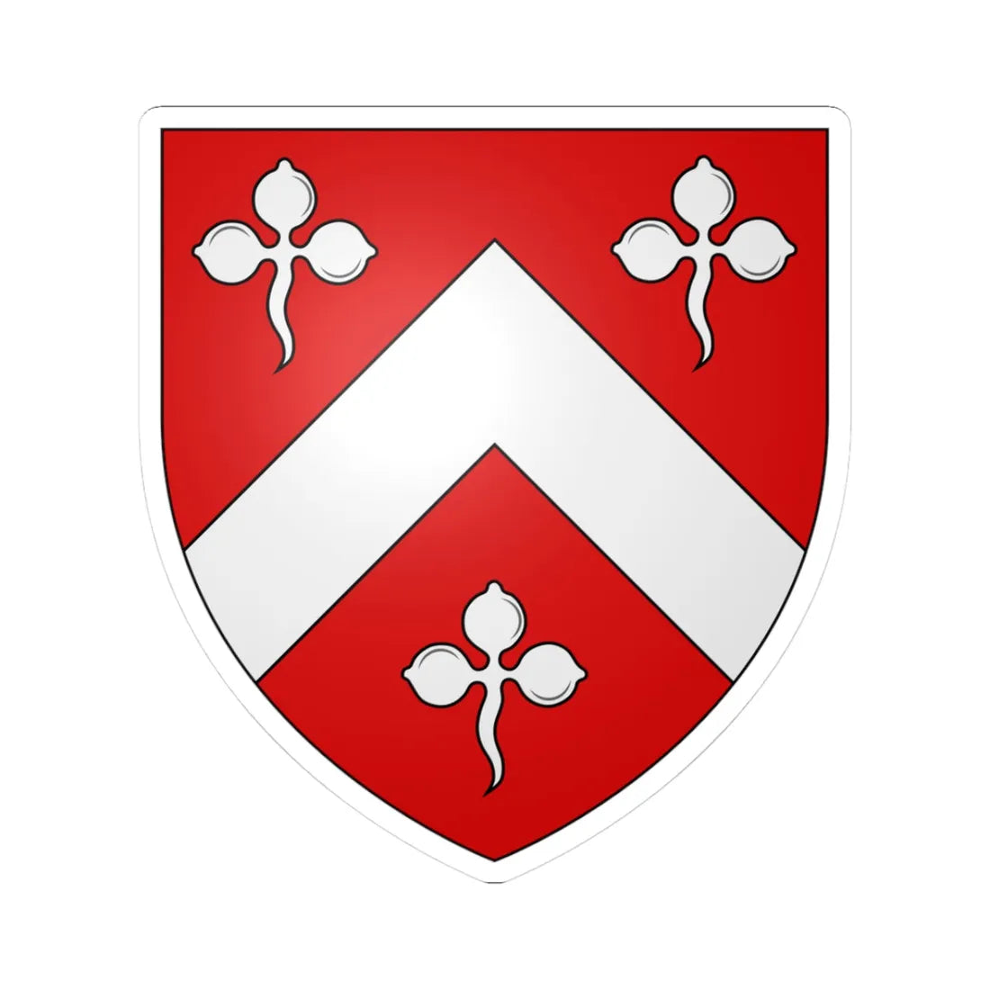 Meade arms (Ireland) (Coat of Arms) STICKER Vinyl Kiss-Cut Decal 3 Inch White - The Sticker Space