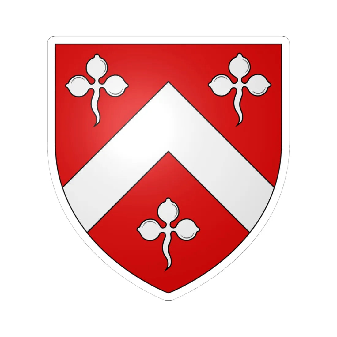 Meade arms (Ireland) (Coat of Arms) STICKER Vinyl Kiss-Cut Decal 4 Inch White - The Sticker Space