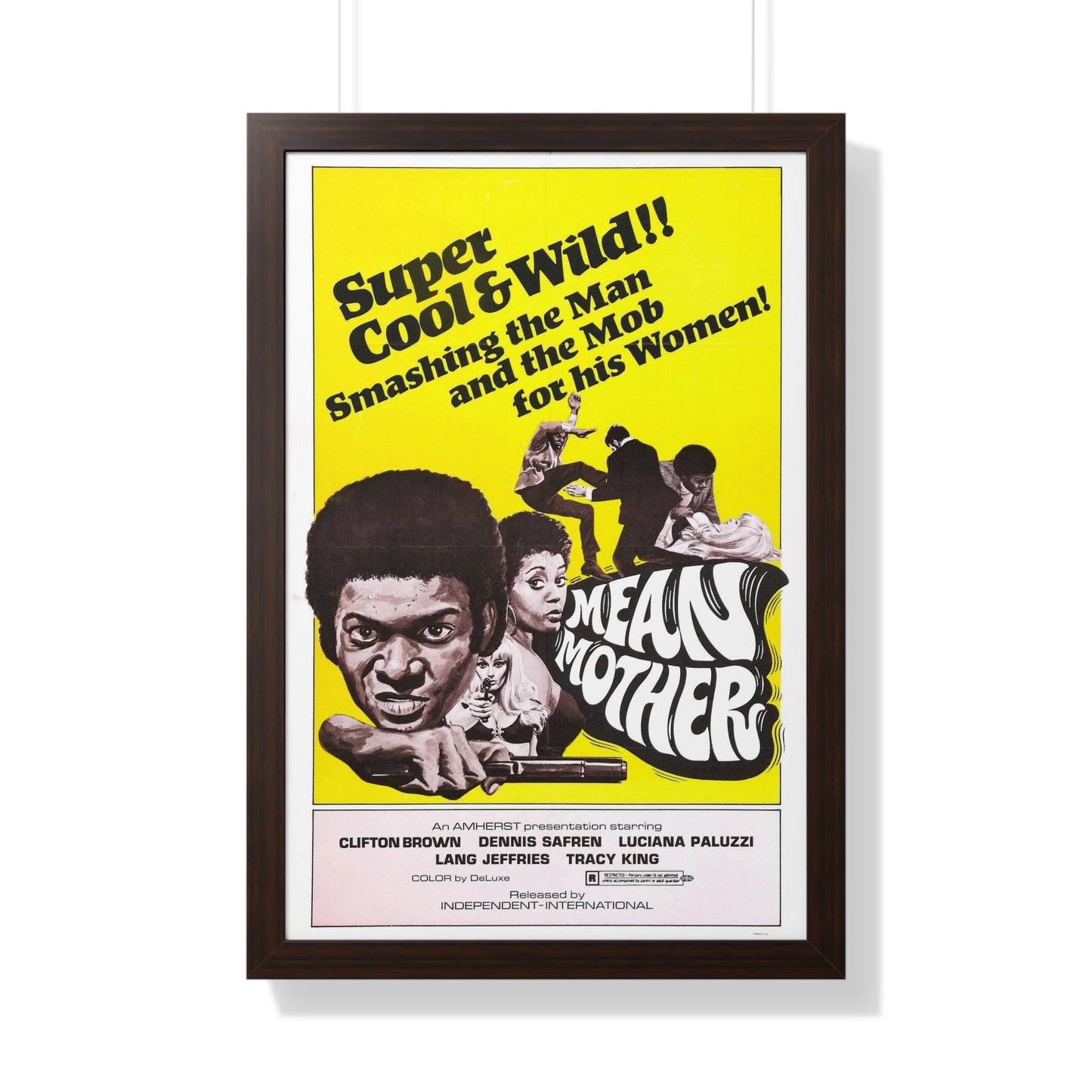 MEAN MOTHER 1973 - Framed Movie Poster-20" x 30"-The Sticker Space