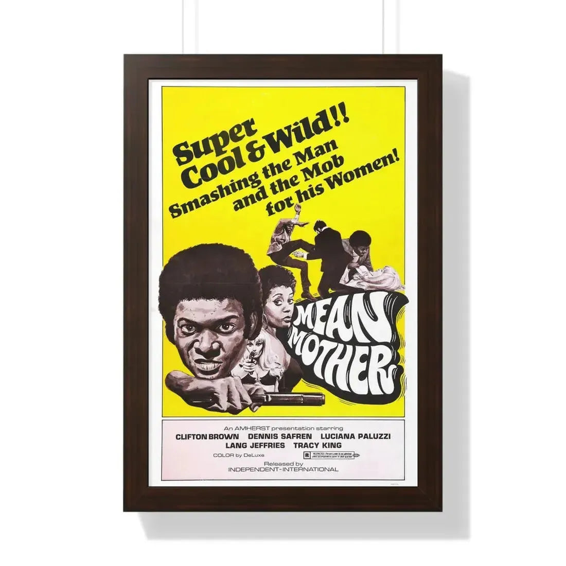 MEAN MOTHER 1973 - Framed Movie Poster - The Sticker Space