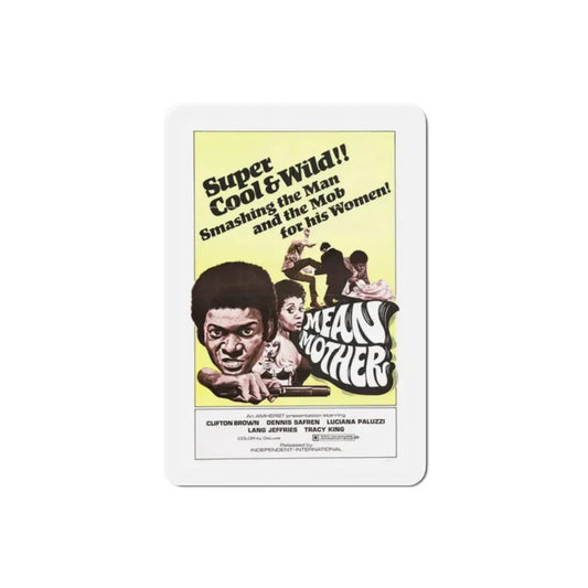 Mean Mother 1974 Movie Poster Refrigerator Magnet 2 Inch - The Sticker Space