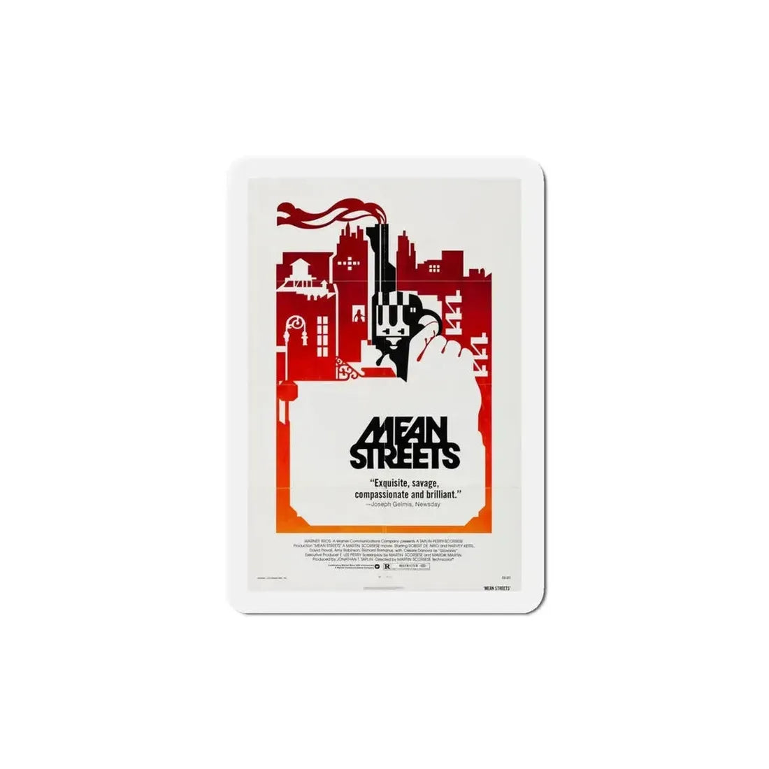 Mean Streets 1973 Movie Poster Refrigerator Magnet 5 Inch - The Sticker Space
