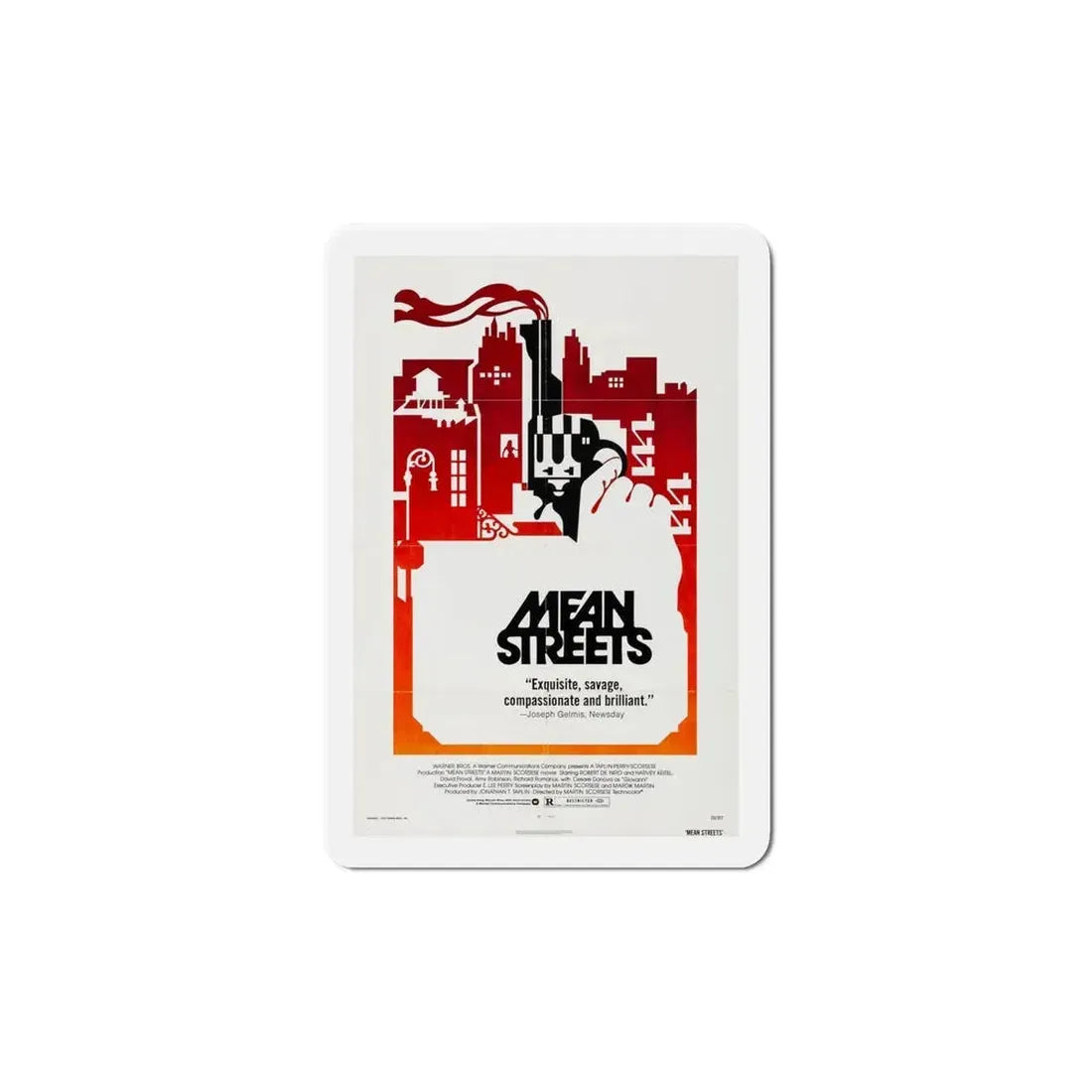 Mean Streets 1973 Movie Poster Refrigerator Magnet 6 Inch - The Sticker Space