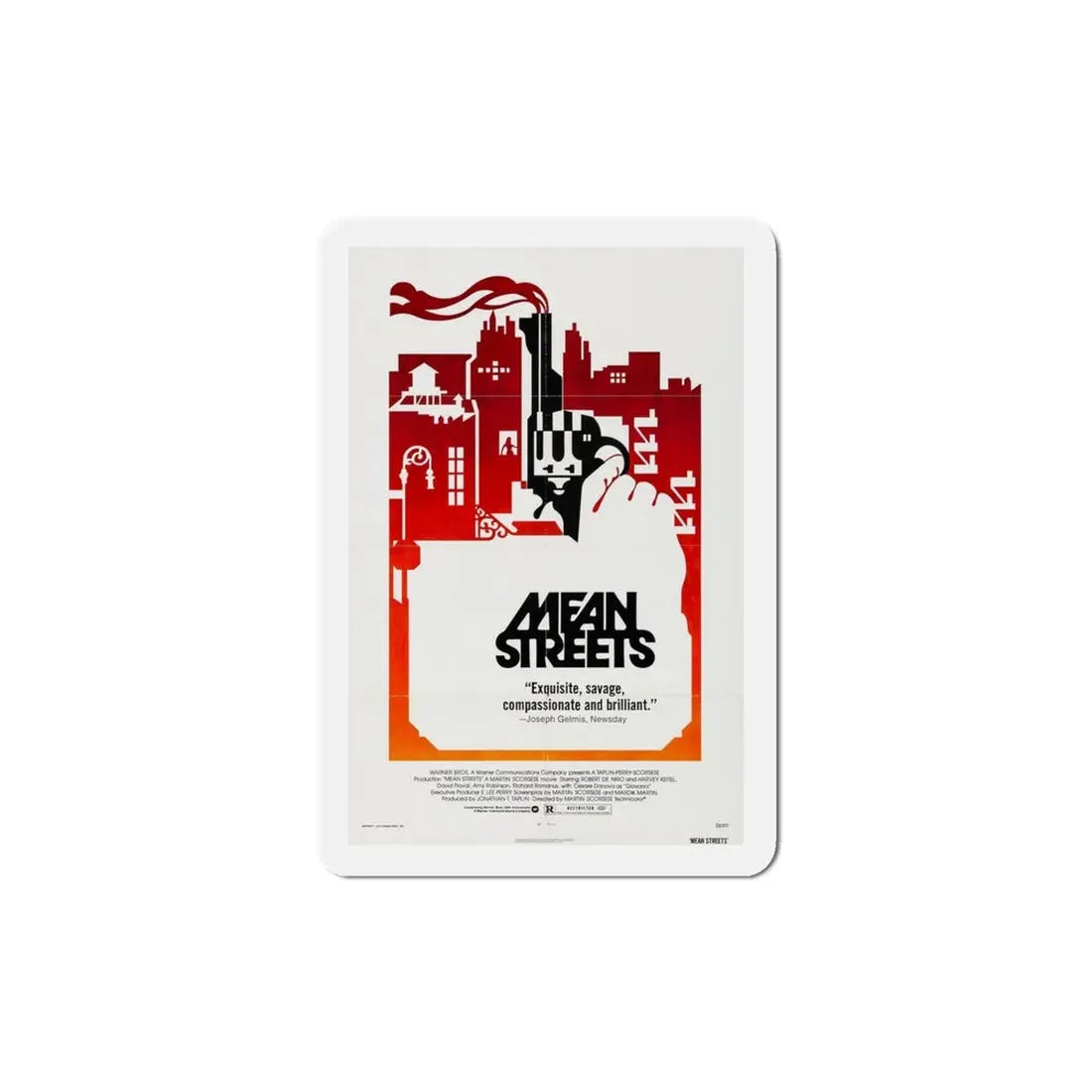 Mean Streets 1973 Movie Poster Refrigerator Magnet - The Sticker Space
