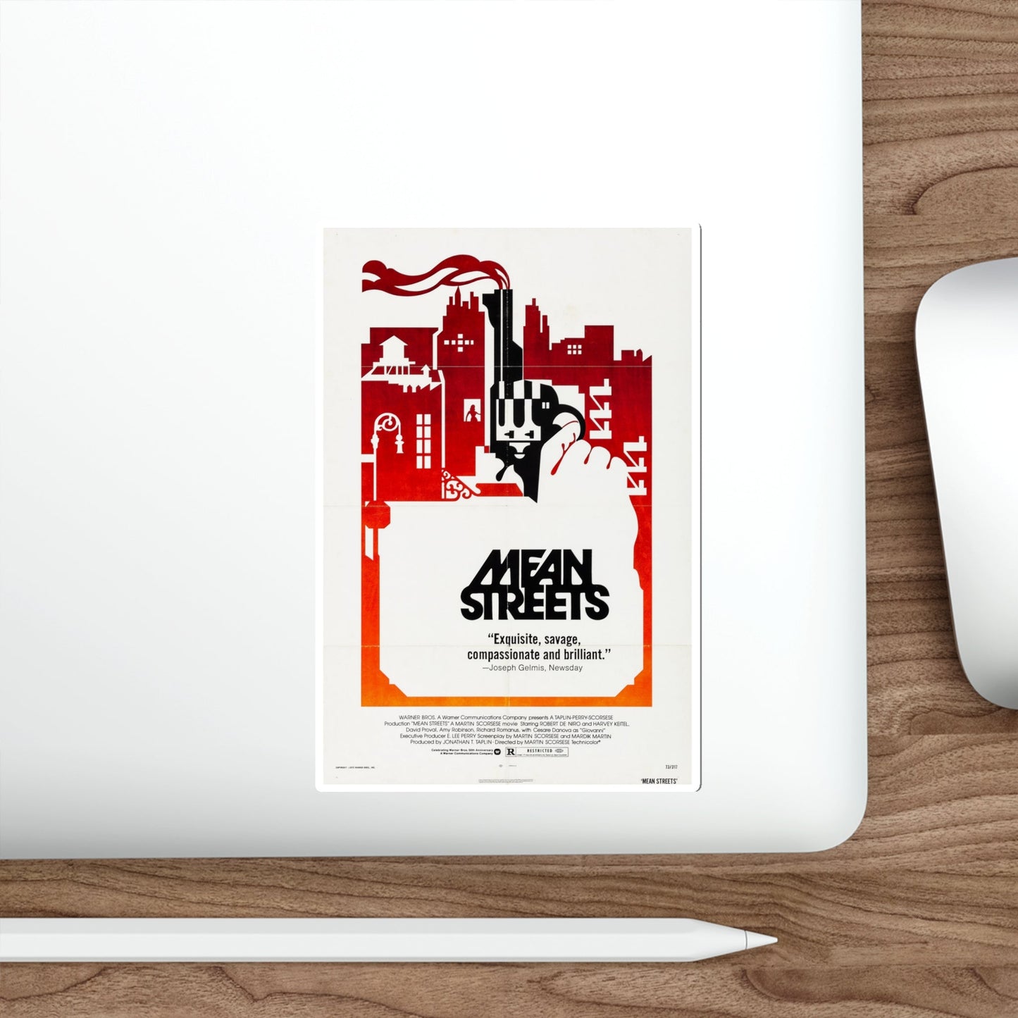 Mean Streets 1973 Movie Poster STICKER Vinyl Die-Cut Decal-The Sticker Space