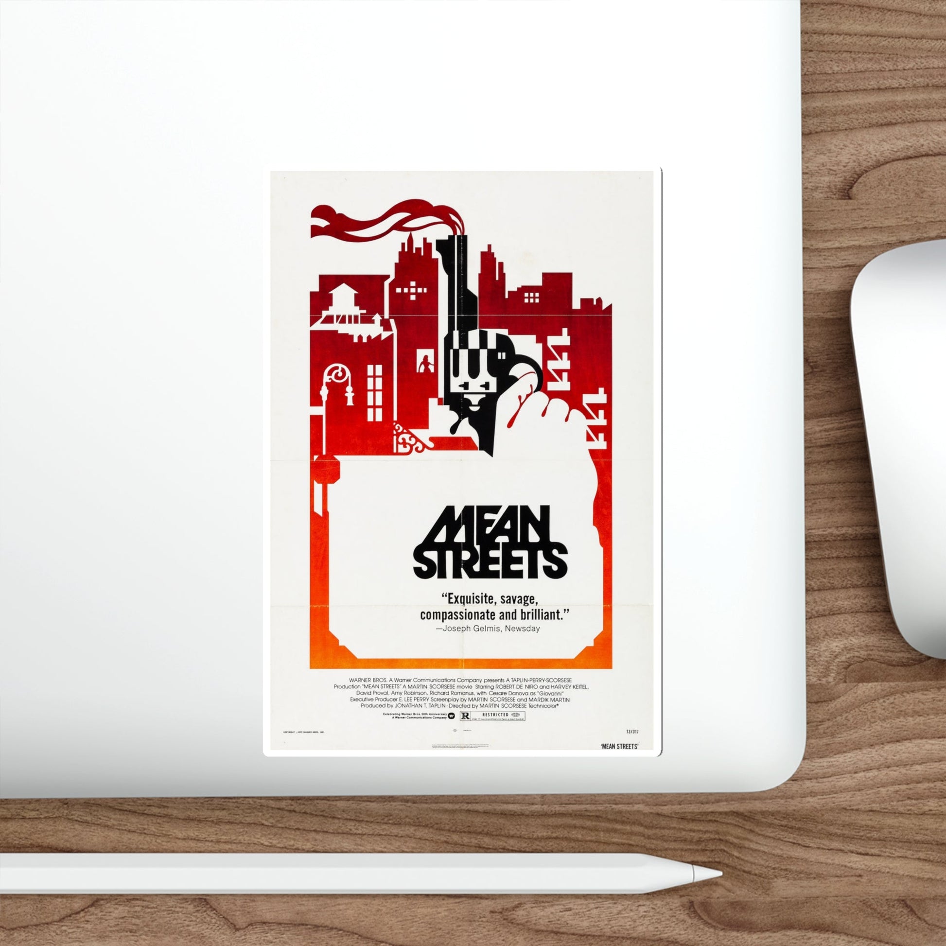 Mean Streets 1973 Movie Poster STICKER Vinyl Die-Cut Decal-The Sticker Space