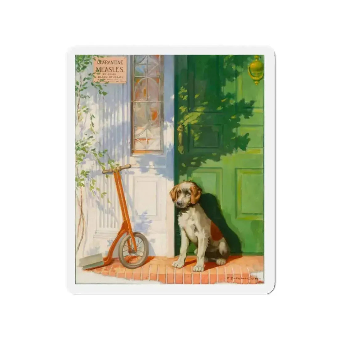 Measles (Magazine Illustration) Refrigerator Magnet 2 Inch - The Sticker Space