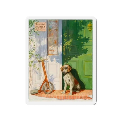 Measles (Magazine Illustration) Refrigerator Magnet 3 Inch - The Sticker Space