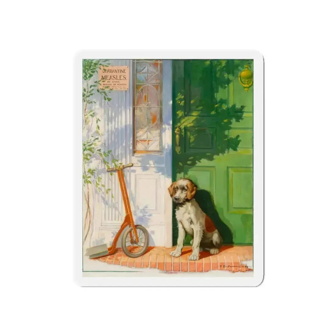 Measles (Magazine Illustration) Refrigerator Magnet 5 Inch - The Sticker Space