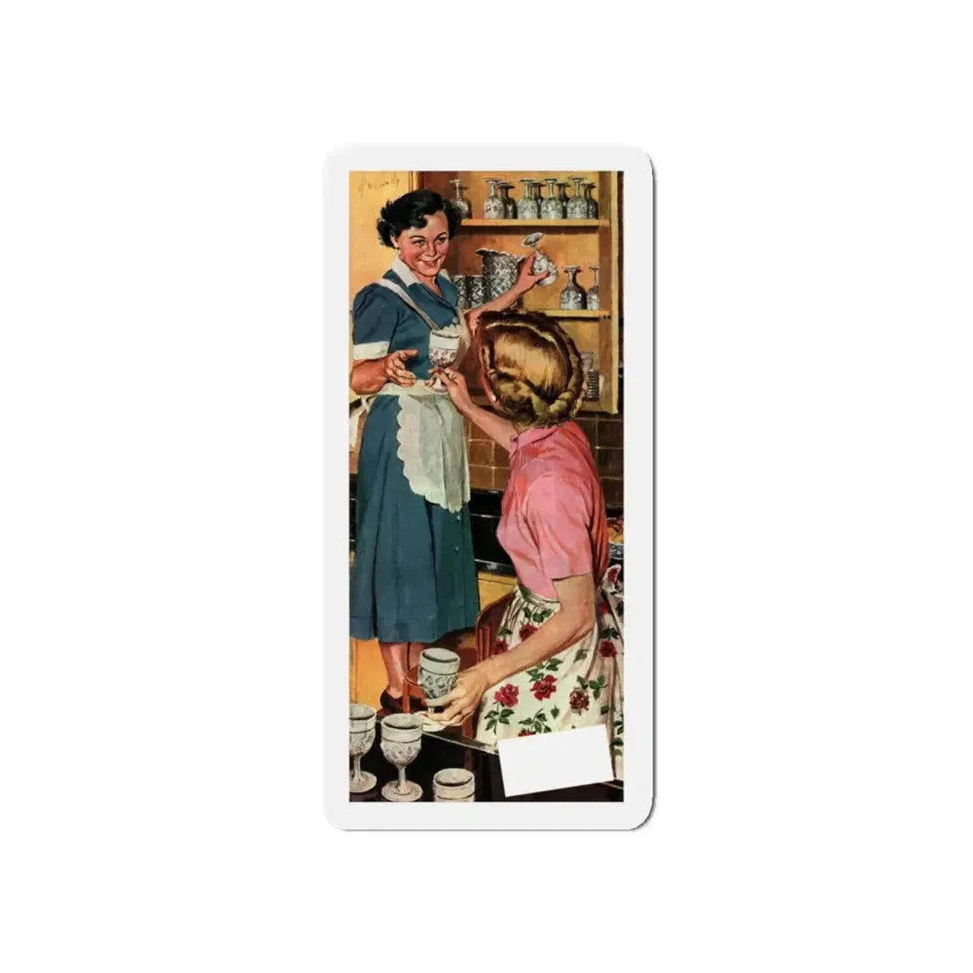 Measure of Devotion, Collier's, November 1, 1952 (Magazine Illustration) Refrigerator Magnet - The Sticker Space