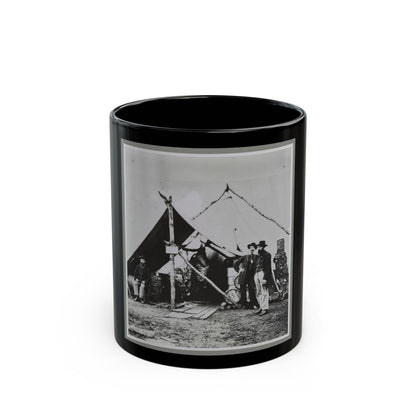 Meat For The Army (U.S. Civil War) Black Coffee Mug-11oz-The Sticker Space