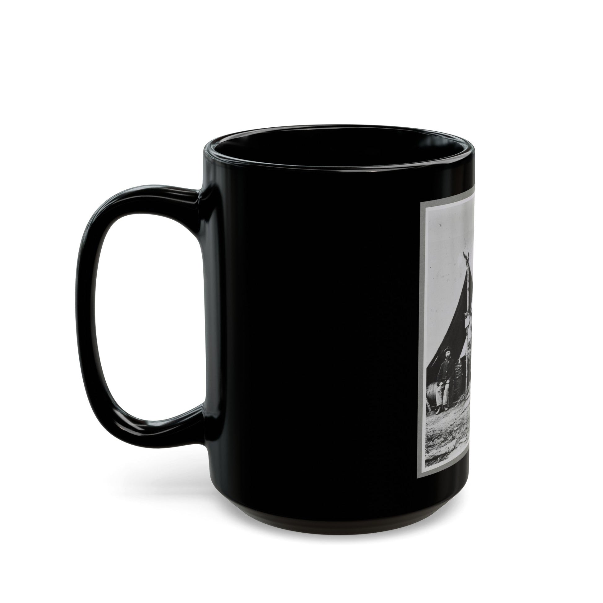 Meat For The Army (U.S. Civil War) Black Coffee Mug-The Sticker Space