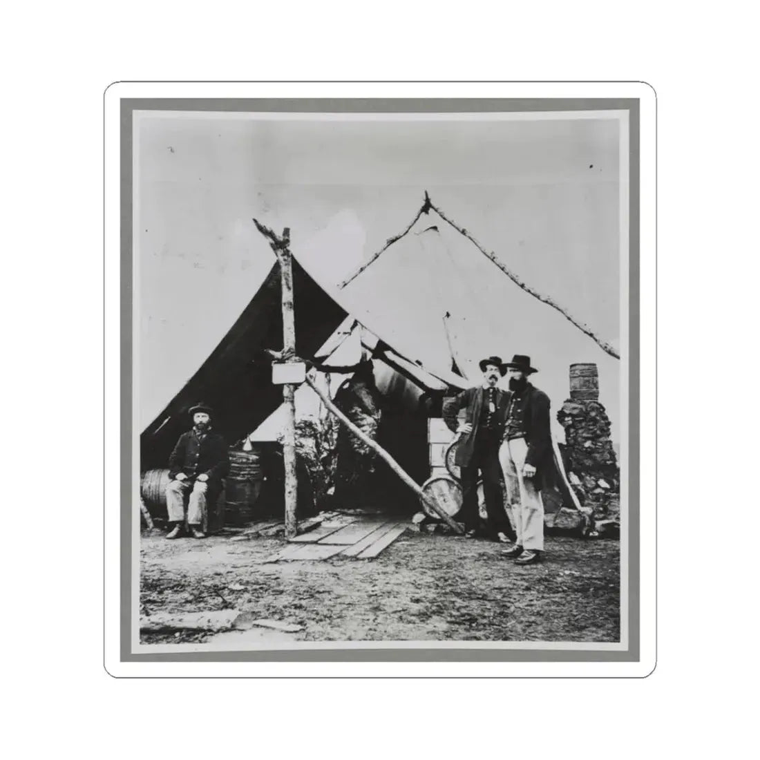 Meat for the Army (U.S. Civil War) STICKER Vinyl Kiss-Cut Decal 3 Inch White - The Sticker Space