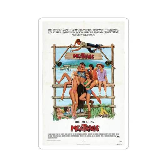 Meatballs 1979 Movie Poster STICKER Vinyl Die-Cut Decal 2 Inch - The Sticker Space