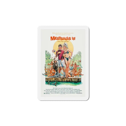 Meatballs III Summer Job 1986 Movie Poster Refrigerator Magnet 5 Inch - The Sticker Space