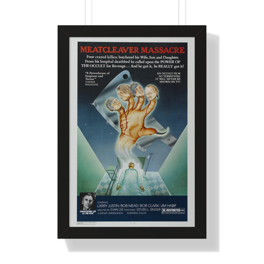 MEATCLEAVER MASSACRE 1976 - Framed Movie Poster-16″ x 24″-The Sticker Space