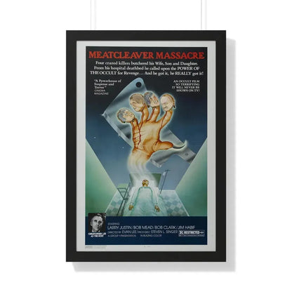 MEATCLEAVER MASSACRE 1976 - Framed Movie Poster - The Sticker Space