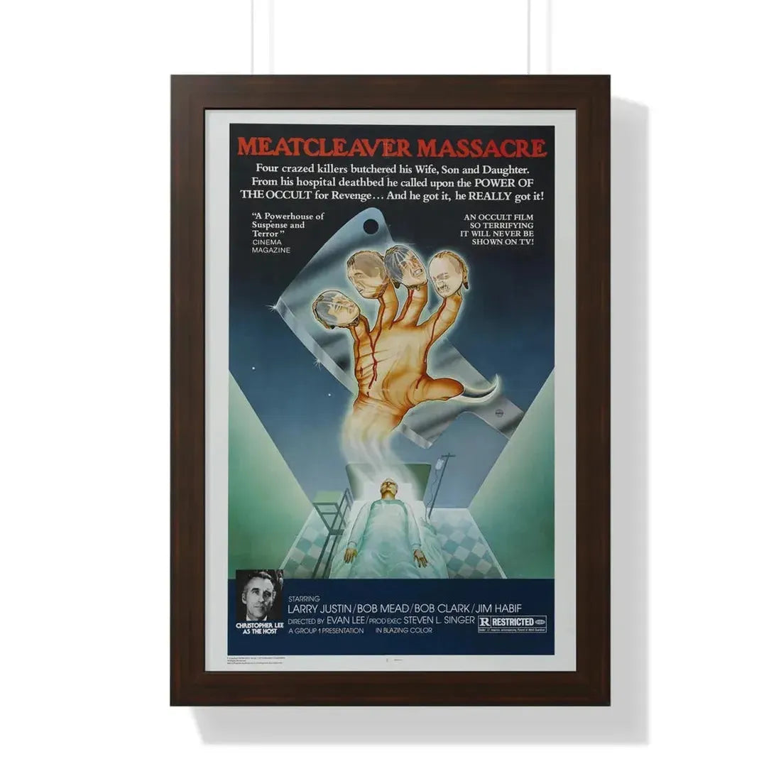 MEATCLEAVER MASSACRE 1976 - Framed Movie Poster - The Sticker Space