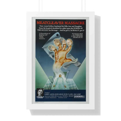 MEATCLEAVER MASSACRE 1976 - Framed Movie Poster - The Sticker Space