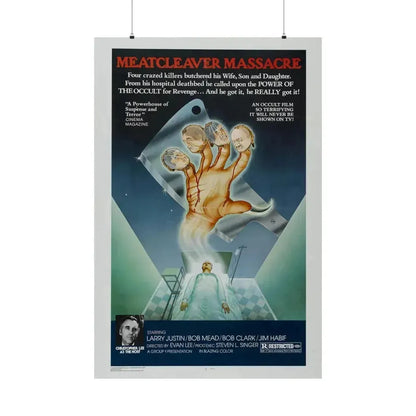 MEATCLEAVER MASSACRE 1976 - Paper Movie Poster 36" x 54" Matte - The Sticker Space