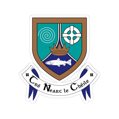 Meath coa (Ireland) (Coat of Arms) STICKER Vinyl Kiss-Cut Decal 6 Inch White - The Sticker Space