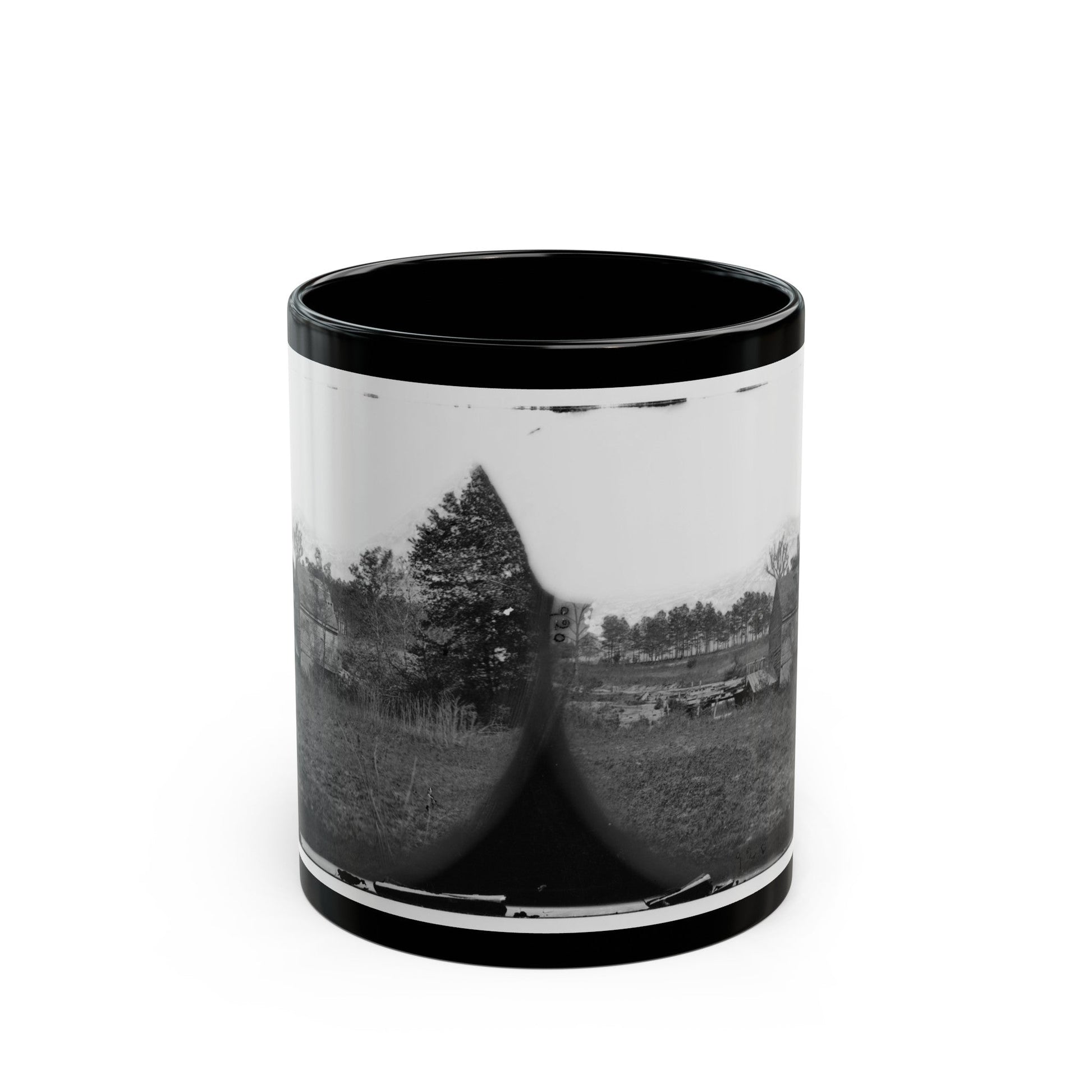 Mechanicsville, Va. Ellerson's Mill (U.S. Civil War) Black Coffee Mug-11oz-The Sticker Space