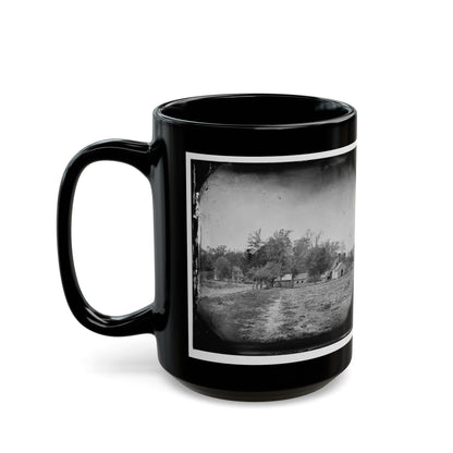 Mechanicsville, Va. View Of Houses (U.S. Civil War) Black Coffee Mug-The Sticker Space