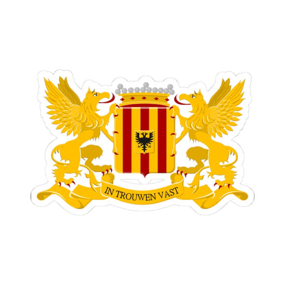 Mechelen wapen 1 (Belgium) (Coat of Arms) STICKER Vinyl Kiss-Cut Decal 3 Inch White - The Sticker Space