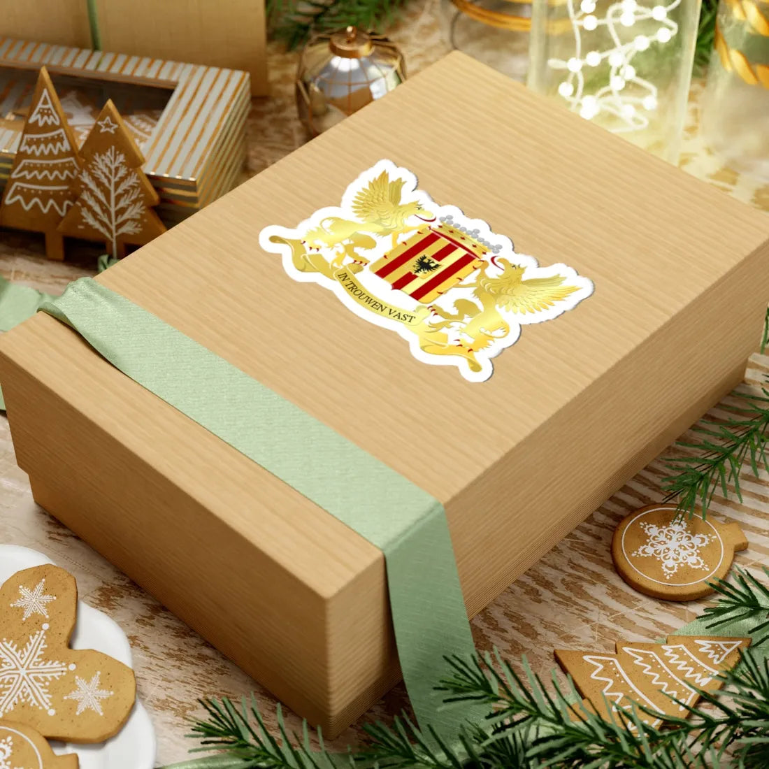 Mechelen wapen 2 (Belgium) (Coat of Arms) STICKER Vinyl Kiss-Cut Decal - The Sticker Space