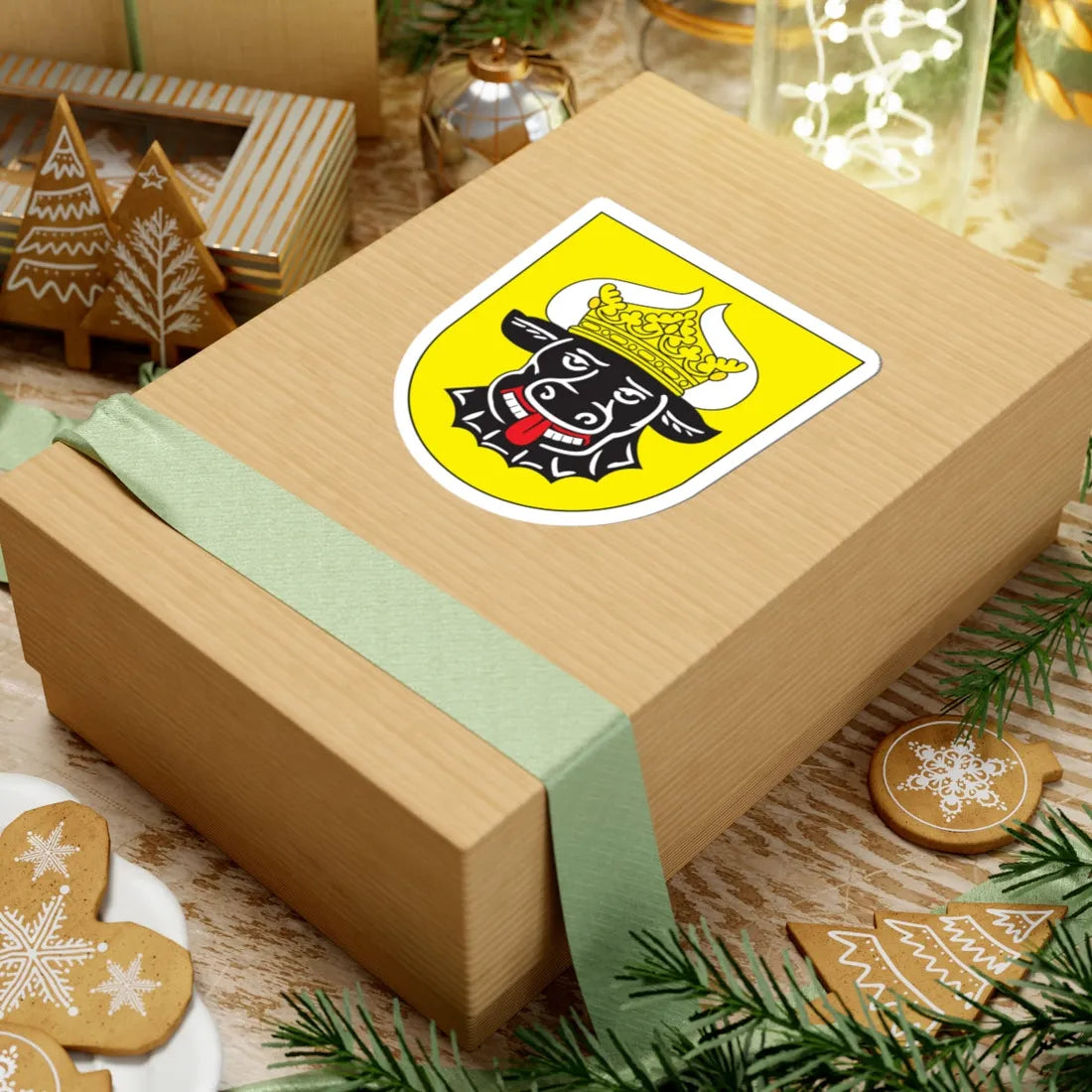 Mecklenburg Arms (Denmark) (Coat of Arms) STICKER Vinyl Kiss-Cut Decal - The Sticker Space