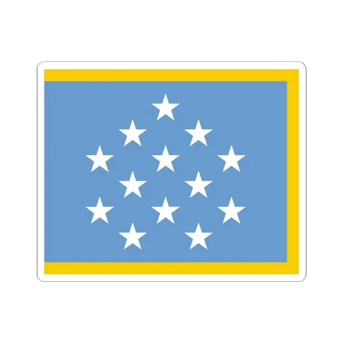 Medal of Honor Flag with Gold Fringe (United States) STICKER Vinyl Kiss-Cut Decal 2 Inch White - The Sticker Space
