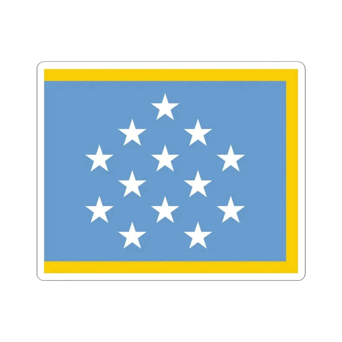 Medal of Honor Flag with Gold Fringe (United States) STICKER Vinyl Kiss-Cut Decal 3 Inch White - The Sticker Space