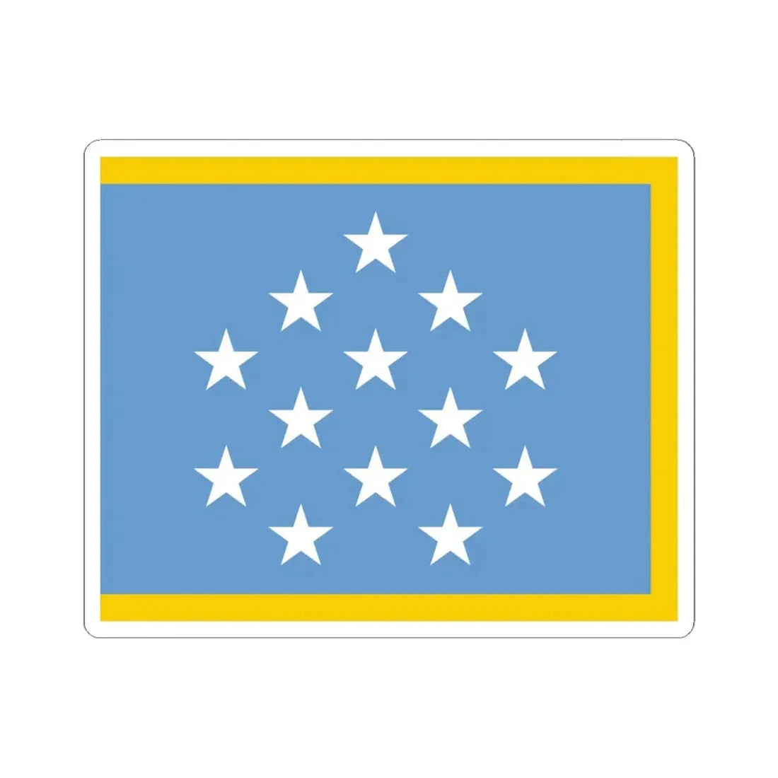 Medal of Honor Flag with Gold Fringe (United States) STICKER Vinyl Kiss-Cut Decal 4 Inch White - The Sticker Space