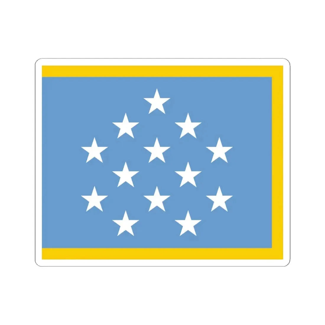Medal of Honor Flag with Gold Fringe (United States) STICKER Vinyl Kiss-Cut Decal 6 Inch White - The Sticker Space