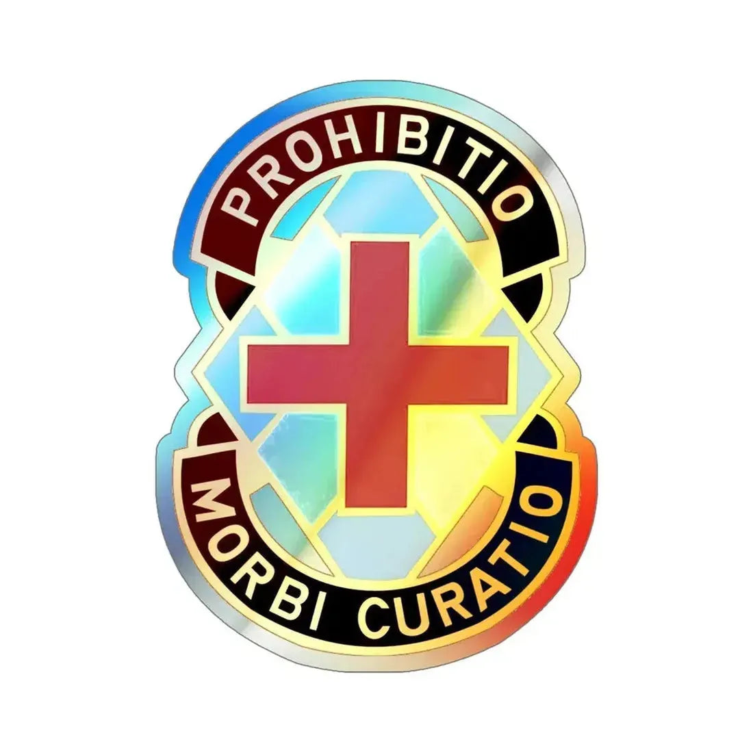 MEDDAC Augsburg (U.S. Army) Holographic STICKER Die-Cut Vinyl Decal 6 Inch Holographic - The Sticker Space