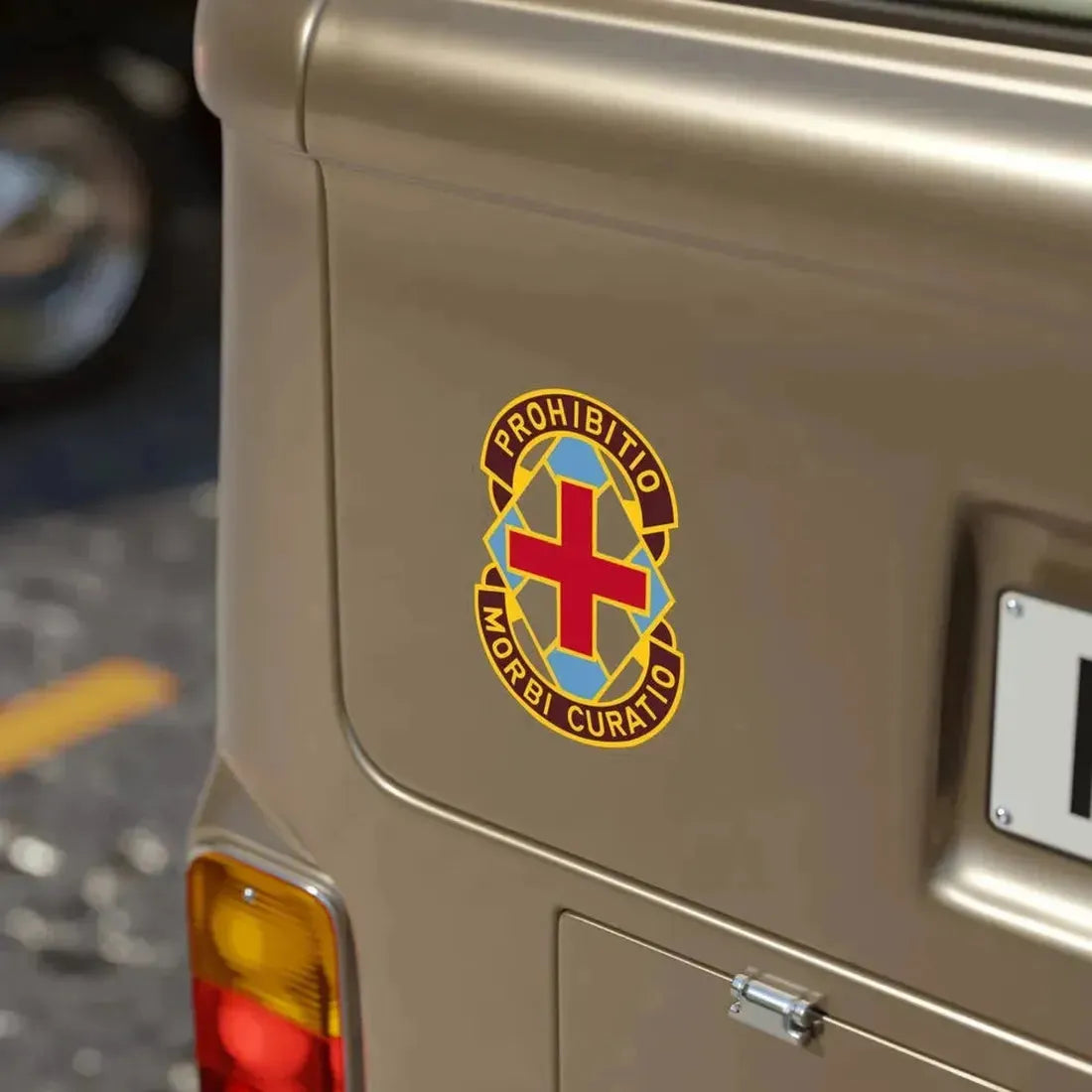 MEDDAC Augsburg (U.S. Army) Transparent STICKER Die-Cut Vinyl Decal - The Sticker Space