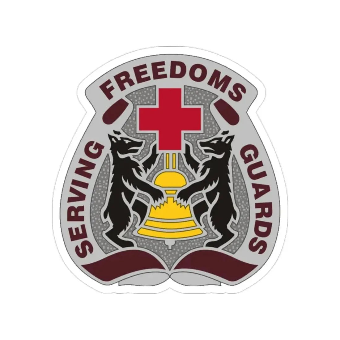 MEDDAC Berlin (U.S. Army) Transparent STICKER Die-Cut Vinyl Decal 2 Inch - The Sticker Space