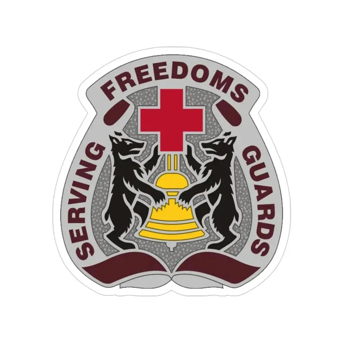 MEDDAC Berlin (U.S. Army) Transparent STICKER Die-Cut Vinyl Decal 3 Inch - The Sticker Space