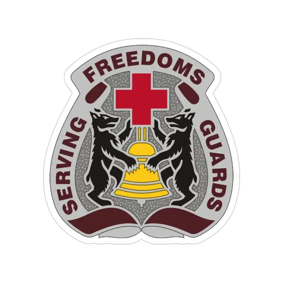 MEDDAC Berlin (U.S. Army) Transparent STICKER Die-Cut Vinyl Decal 4 Inch - The Sticker Space