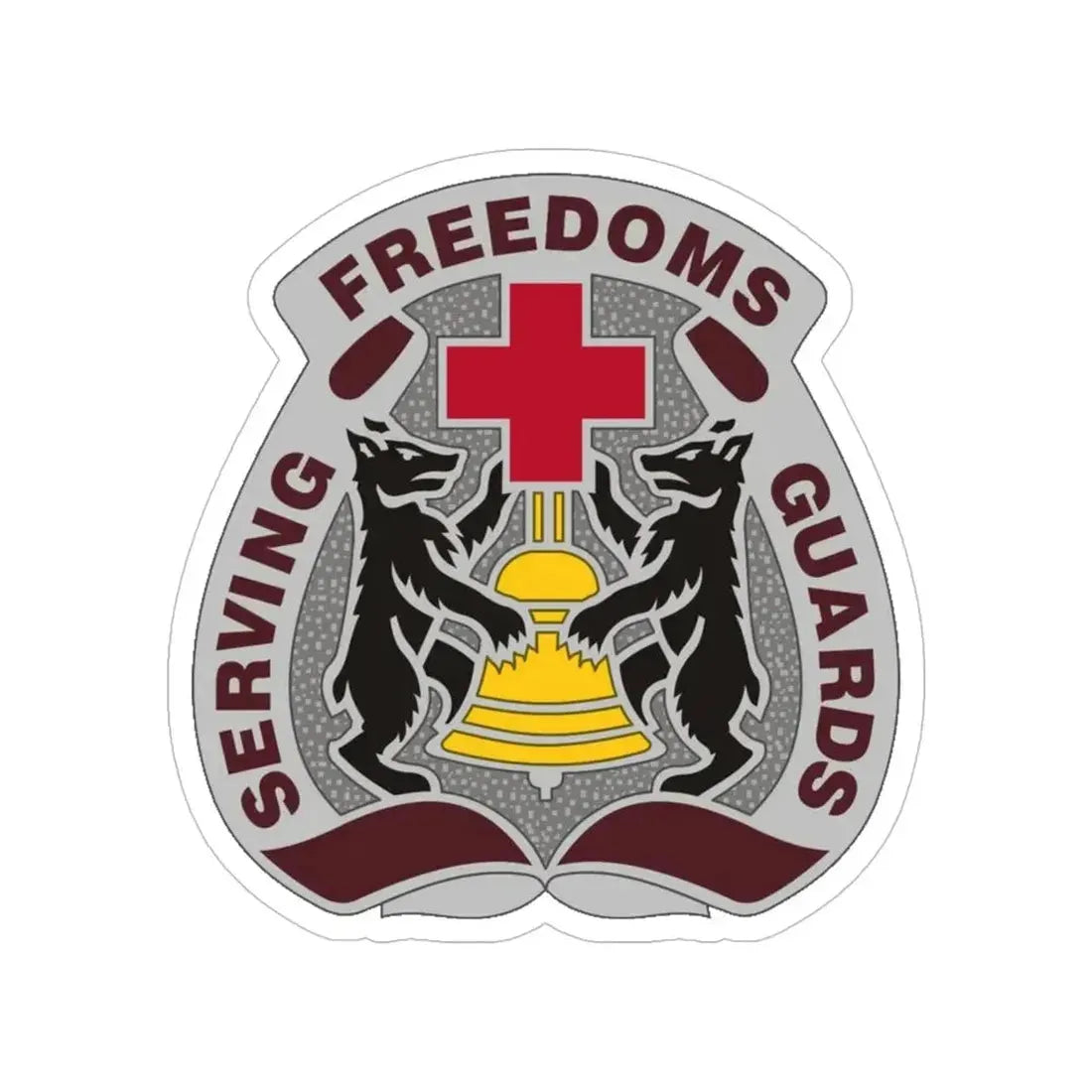 MEDDAC Berlin (U.S. Army) Transparent STICKER Die-Cut Vinyl Decal 5 Inch - The Sticker Space