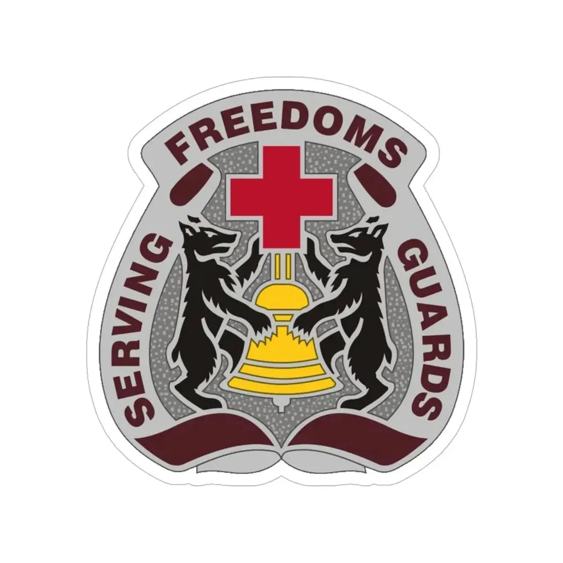 MEDDAC Berlin (U.S. Army) Transparent STICKER Die-Cut Vinyl Decal 6 Inch - The Sticker Space