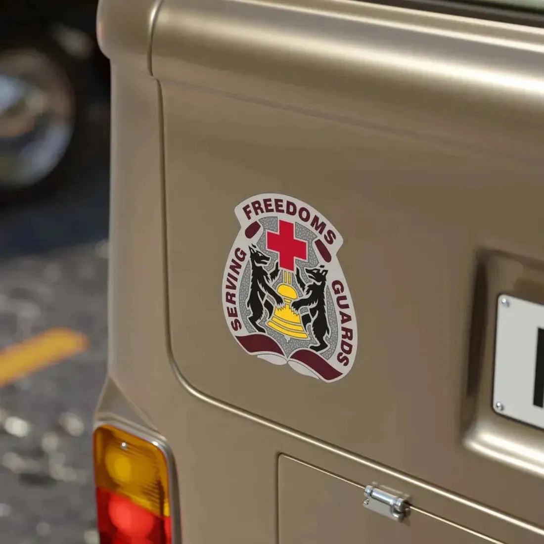 MEDDAC Berlin (U.S. Army) Transparent STICKER Die-Cut Vinyl Decal - The Sticker Space
